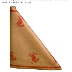 Crab Print Paper Table Cover Rolls